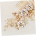 Mikinona Bead Hair Comb Bridal Hair Accessories Bridal Hair Side Comb Delicate Hair Comb Female Head Decor Hair Accessory Hair Decor for Wedding Exquisite Hair Comb Bridal Hair Decor - Buy Online on SooperMarket.com