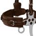 WALDHAUSEN X-Line Hackamore Bridle - Dark Brown Stainless Steel for Warmbloods - Full Size | Premium Horse Gear - Buy Online on SooperMarket.com