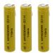 3x Exell AAA 1.2V 300mAh NiCD Rechargeable Batteries with Tabs for instruments/equipment electric razors toothbrushes radio controlled devices electric tools