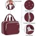 Narwey Hanging Travel Toiletry Bag for Women - Wine Red Medium Size Organizer for Cosmetics and Makeup - Buy Online on SooperMarket.com
