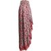 Sanahy Women Boho Floral Print High Low Maxi Dress - Red - Buy Online on SooperMarket.com