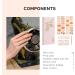 NAILOG Semi Cured Gel Nail Strips 34 pcs Salon-Quality Gel Nail Stickers Long Lasting Nail Wraps for Women with Soft Gel Finish Christmas New Year Design Waltz of The Flowers - Buy Online on SooperMarket.com