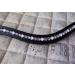 Gl cksHucke glitter browband 'Fliederliebe' in purple & light blue - curved lined (pony leather black) pony leather black