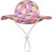 LANGZHEN Baby Girls Sun Protection Hat with Chin Strap | Adjustable Toddler Kids Wide Brim Play Hat | Pineapple Design | 6-12 Months - Buy Online on SooperMarket.com