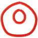 Abilitations Chewlery Chewable Necklace and Bracelet  Orange  Set of 2