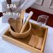Face Mask Mixing Bowl Set - Bamboo DIY Facial Tools for Skin Care | Complete Mixing Tool Kit with Bowl Spatula Spoon & Brush Applicator - Buy Online on SooperMarket.com