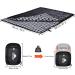 Cotton Flannel Double Sleeping Bag for Camping & Backpacking | Queen Size 2 Person Waterproof Sleeping Bag for Adults | Lightweight & Waterproof | Ideal for Truck, Tent, or Sleeping Pad | Black/White - Buy Online on SooperMarket.com