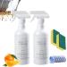 Splash Foam Spray Splash Foam Spray Oven Cleaner Splash Foam Spray Tablets & Spray Bottle Oven Cleaner Splash Foam Cleaner Splash Foam Spray All Purpose Cleaner for Grease Removal (2Pcs)