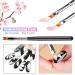 Premium HanyoSheng 8-Piece Nail Art Brush Set - Floral & Gradient Designs for Professional DIY Nail Art - Buy Online on SooperMarket.com