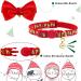Azuza 2 Pack Cat Collar Breakaway with Bell and Removable Bowtie - Adjustable from 8-12 inches - Christmas Gift Set - Buy Online on SooperMarket.com