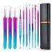 Rehomy 10pcs Stainless Steel Blackhead Remover Extractor Tools Acne Kit Pimple Popper Tool Kit for Nose Face Forehead