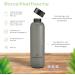 Waterdrop Starter Set Glass - 600ml Black Frosted Bottle + 18 Sugar-Free Microtrinks in 6 Fruity Varieties | Tasting Package for Refreshing Beverages - Buy Online on SooperMarket.com