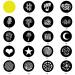 WELLMAKING G-40 Film Sheet GOBO Set for Snoot, Concender, Led Light with Green Colors Gels Yellow