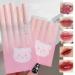5pcs Mirror Water Lip Gloss Set - Cute Bear Jelly Lipstick Moisturizing Long Lasting Korean Style Liquid Lipstick Multicolor Hydrating Lip Stain Gift Set - Buy Online on SooperMarket.com