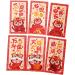 Generic 6X Red Envelopes for Chinese Lunar New Year Red Packets Best Wishes Gift from Hong Bao Lucky Money for Spring Festival Graduation Style C - Buy Online on SooperMarket.com