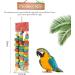 MQUPIN Bird Chewing Toy for Small Parrots - Multicolored Wooden Blocks - Ideal for Cockatiels & African Greys (S-20 inch) - Buy Online on SooperMarket.com