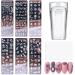 Nail Art Plates 6 pieces nail stamping stencils with 1 piece transparent stamp 1 piece of scratch nail art stamping nail print stamper plant and animal motif manicure DIY