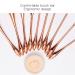 Professional 10-Piece Rose Gold Makeup Brush Set | Eye Shadow Concealer & Blusher Brushes for Flawless Application - Buy Online on SooperMarket.com