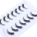 Wleec Beauty Short False Eyelashes set - 7 Pairs of 12mm Wispy Fluffy 3D Faux Mink Lashes for Natural Cat Eye Look | Clear Band | CC95 - Buy Online on SooperMarket.com