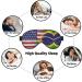 SSIMOO American & Brazilian Flags Soft Sleep Eye Mask - Breathable Eye Patch for Travel & Relaxation | Perfect for Females - Buy Online on SooperMarket.com