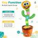 Happy Cactus Plush Toy - Talking, Singing & Dancing Interactive Buddy - USB Rechargeable - Christmas and Home Decoration Piece - Buy Online on SooperMarket.com