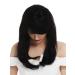 WIG ME UP DW-2198-HH-MF-1B | Human Hair Black Lace Front Long Straight Ladies Wig - International Shipping Available - Buy Online on SooperMarket.com