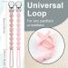 Silicone Pacifier Clip for Boys Girls in Quartz Pink | Binky Holder Strap for Baby Shower | Flexible Texture for Safety and Style - Buy Online on SooperMarket.com