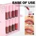 12 Colors Lip Gloss Set | Moisturizing Long-Lasting Waterproof Lip Oil & Glaze Makeup Kit - Buy Online on SooperMarket.com
