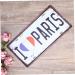 ABOOFAN Emblems Vintage Signs for Sale Out Door Decor Outdoor Metal Decor Iron Painting The Sign Iron Mark - Buy Online on SooperMarket.com