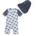 BONVERANO Baby Boys Swimsuit - Toddler Bathing Suit with UPF 50+ Sun Protection | Short-Sleeve Zipper One Piece Swimwear | 2-3 Years, Grey Turtle - Buy Online on SooperMarket.com