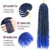 Passion Twist Hair Extensions - 7 Packs of 18-Inch T1B-Blue# Synthetic Crochet Hair for Bohemian Styles | Hair Yddm - Buy Online on SooperMarket.com