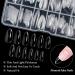 AORAEM 240PCS Clear Almond Stiletto False Nail Tips - Oval Shape Acrylic Fake Nails for DIY - Buy Online on SooperMarket.com