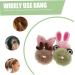 KALLORY Toddler Hair Tie 4pcs Ponytail Fluffy Bands - Cute Animal Scrunchies for Girls & Women - Buy Online on SooperMarket.com