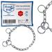 Stainless Steel Dog Chain Choker with Pull Stop for Dog Training - Short Links 4 mm Thick - Length 70 cm Dog Necklace with Strain Limiter Gesamtl nge: 70 cm Thickness: 4 mm