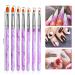 Ebanku 13-Piece Acrylic & Gel Nail Brush Set - Professional Nail Art Design Tools for UV Gel & Acrylic Painting - Buy Online on SooperMarket.com