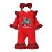 Loalirando Baby Girl Boy Christmas Romper Jumpsuit Overall Newborn Toddler Xmas Outfit Clothing One Piece My First Christmas 3-6 Months Red 91 - Tree