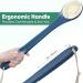 Exfoliating Body Brush Shower Back Scrubber Men Women Elderly - Long Handle Dark Blue - Buy Online on SooperMarket.com