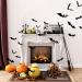 Kidtion 96 PCS Halloween 3D Bats 2021 - Upgraded Realistic PVC Bat Wall Stickers Decals - Indoor DIY Party Decorations - Scary Black Bat Sticker - 5 Sizes - Halloween Party Supplies - Buy Online on SooperMarket.com