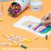 Ohuhu 60 Colors Dual Brush Fine Tips Art Markers - Watercolor Pens for Adults & Kids - Non-Toxic - White Package - Buy Online on SooperMarket.com