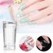 Buy 2-Piece Nail Art Stamper Set | Silicone Transparent Soft Stamp for French Nails | DIY Manicure & Nail Stamping Tools - Buy Online on SooperMarket.com