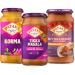 Curry Sauce Bundle with Patak Korma Curry Sauce 450g Butter Chicken Sauce 450g and Tikka Masala Sauce 450g (3 Pack)