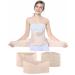 OKPOW 3 in 1 Postpartum Belly Wrap Postpartum Belt Band Post Partum Women Belly Belt Girdle Support Recovery Corset Wrap Body Shaper for After Birth Postnatal C-Section Waist Pelvis Shapewear Beige Beige One Size