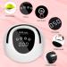 220W LED UV Nail Lamp for Gel Nails | Professional Faster Nail Dryer with 4 Timers | Touch Screen, Portable Handle | Cures Gel Nail Polish | White-Black - Buy Online on SooperMarket.com