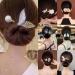 LONGLUAN Rhinestone Flower Hair Clip Elegant Lazy Hair Curler Elegant Meatball Head Hair Anti-Slip Hairpins Reusable Spiral Hair Braid Braiding Clips DIY Hair Styling Accessories (Green) - Buy Online on SooperMarket.com