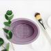Jomewory Makeup Brush Cleaner Cosmetic Brushes Scrubber Bowl Portable Cleansing Mats Washing Tool For Women's Brushes Sponge and Puff Purple - Buy Online on SooperMarket.com