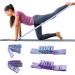 2 pieces Yoga Stretching Band Yoga Block Yoga belt with 8 loops resistance bands fitness straps band for effective stretching and yoga training for yoga enthusiasts and athletes