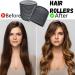 Mabufun Jumbo Hair Rollers Set Hair Rollers Self Grip Curlers For Long Hair No Heat Curlers Heatless Hair Rollers With Clips & Comb 24 Packs (Black 24Pcs) - Buy Online on SooperMarket.com