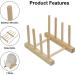 ChengFu Bamboo Baby Plate Holder | Kitchen Cabinet Organizer for Baby Dishes and Utensils - Buy Online on SooperMarket.com