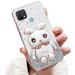 Tivenfezk Nadoli for Oppo Realme C21 Hase Hidden Stand Shell caricature glitter rabbits stand Soft silicone bling cell phone case.