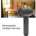 Cordless Hair Dryer Portable Lightweight Fast Drying Hairdryer Blowdryer Constant Temperature 5000mAh Batterry 6 Speed Adjustment Hairdryer for Home Camping (US Plug) US Plug Coffee - Buy Online on SooperMarket.com